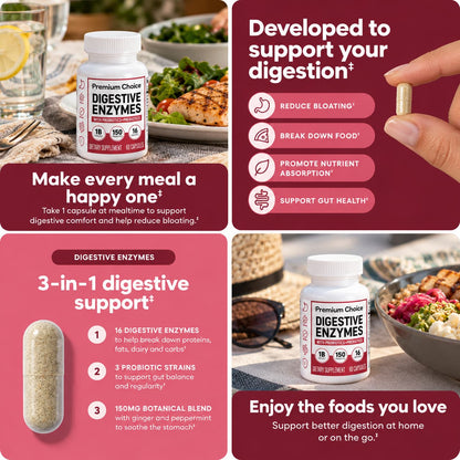 Premium Choice - Digestive Enzyme Capsules
