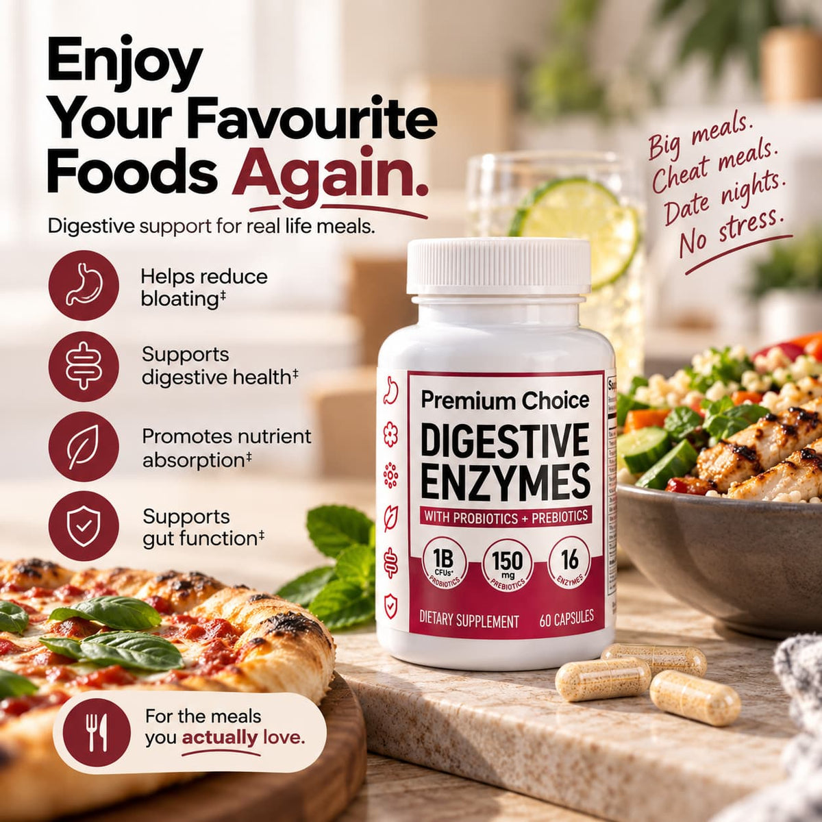 Premium Choice - Digestive Enzyme Capsules