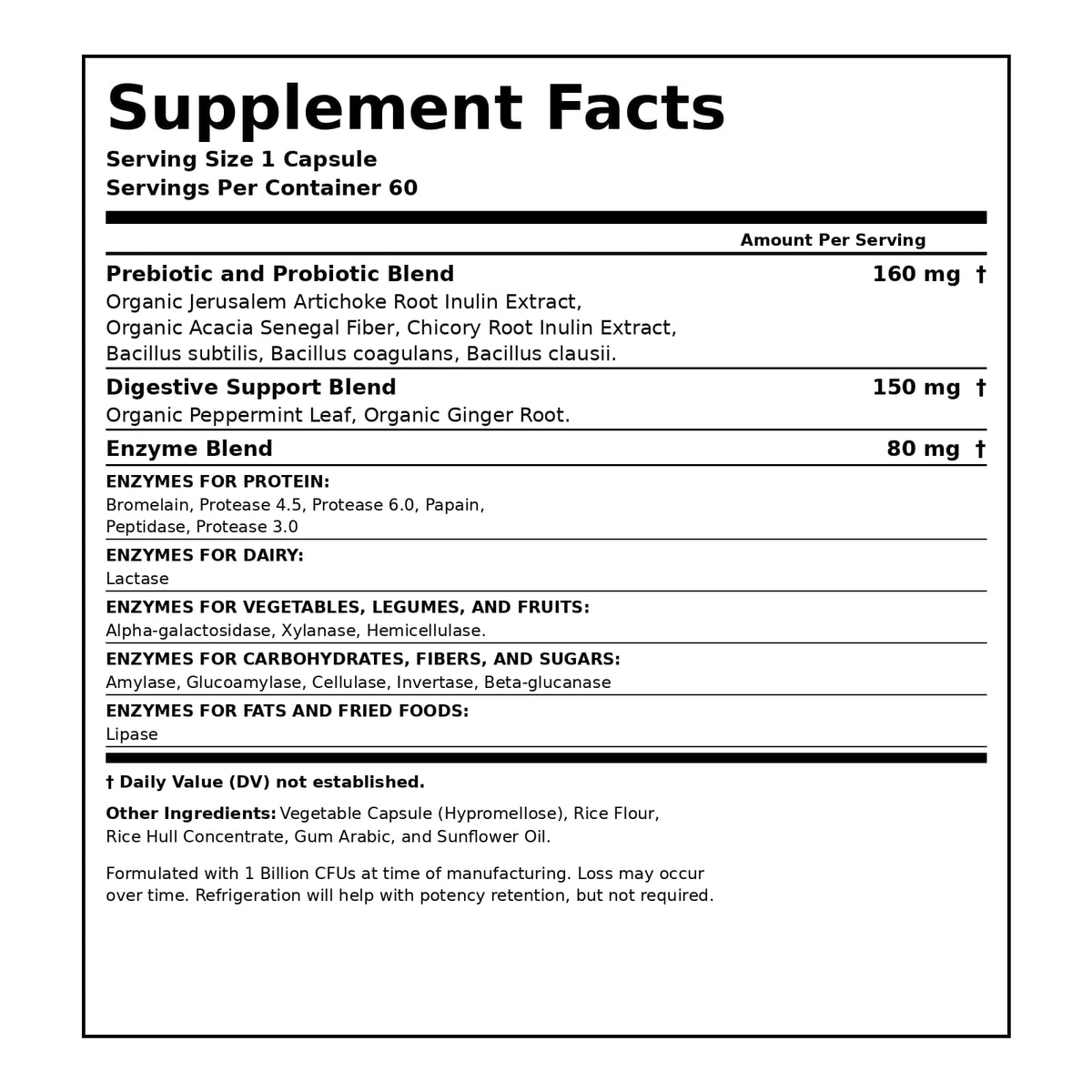 Premium Choice - Digestive Enzyme Capsules